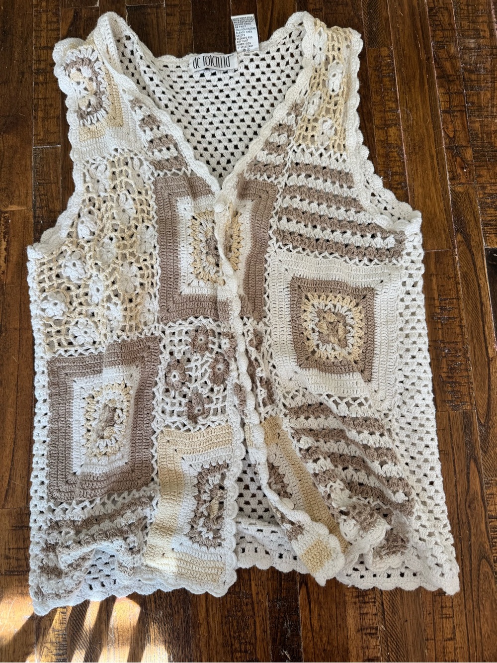 Vintage crochet vest